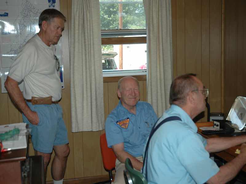 Sam Long, Tom Brownlee, Godfrey Miller N8GM