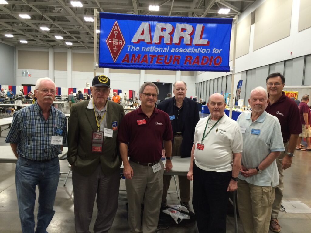 John Kanode N4MM, second from left, at the Virginia Beach Convention in September, 2015. 