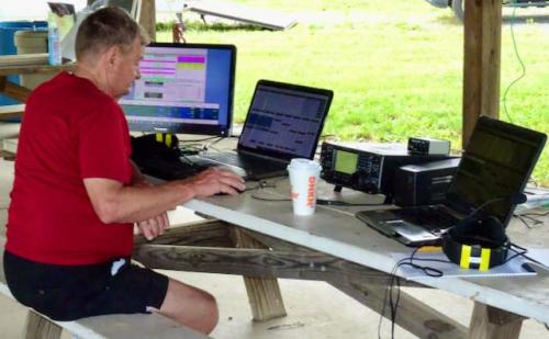 An HF Rig, Logging PC and Coffee: Field Day!